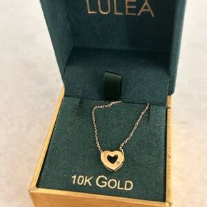 Gold Heart Pendant Necklace